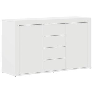 vidaXL Strani &scaron;al s predalom Bela 120 x 36 x 69 cm Konstruiran les