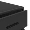 vidaXL Omarica s predali črna 70x41x70 cm konstruiran les