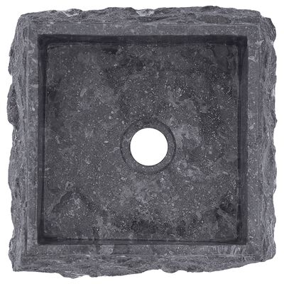 vidaXL Umivalnik siv 30x30x13 cm marmor