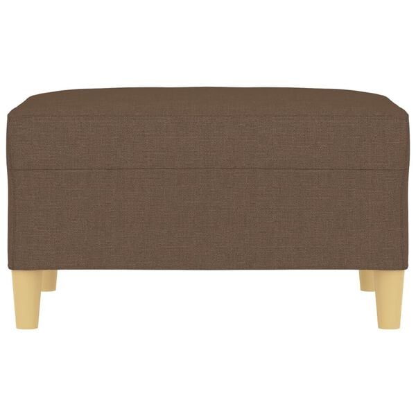 vidaXL Stolček za noge rjavo 70x55x41 cm blago