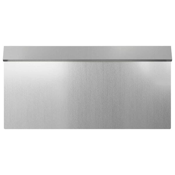 vidaXL Ograja za polže 4 pcs srebrna 50 x 3,5 x 25 cm Cinkana jeklena