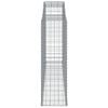 vidaXL Obokane gabion ko&scaron;are 20 kosi 300x50x160/180cm pocinkano železo