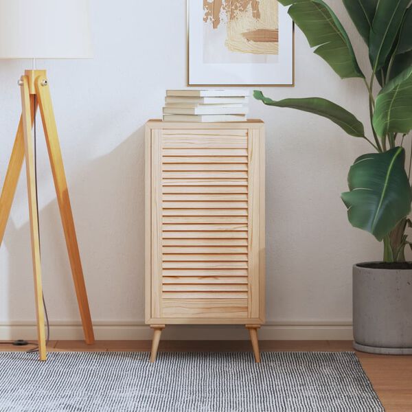 vidaXL Vrata za omarico z letvicami 69x39,4 cm trdna borovina