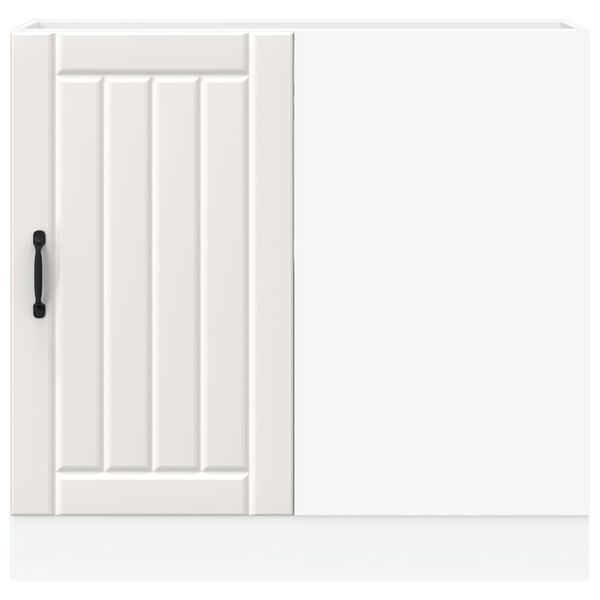 vidaXL Spodnja kuhinjska omarica Lucca bela inženirski les