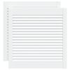 vidaXL Vrata za omarico z letvicami 2 kosa bela 61,5x59,4 cm borovina