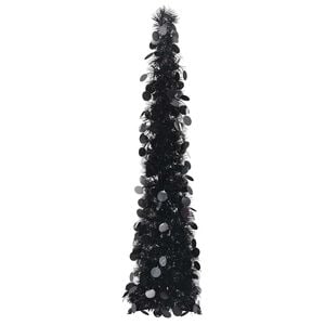 vidaXL Umetne novoletne jelke PET Black
