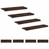 vidaXL Stopnice 8 kos 100 x 30 x 2 cm Temno rjava Trda bukovina