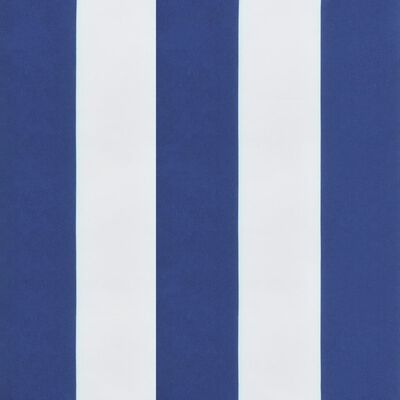 vidaXL Blazine za stole Adirondack 2 kosa modro bele črte tkanina