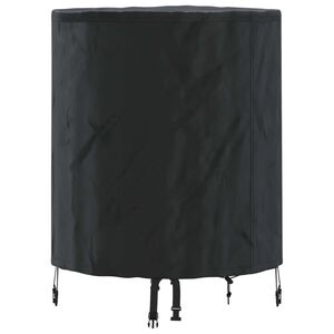 vidaXL Pokrov za mizo Enobarvno Črna 62 x 62 x 70 cm blago