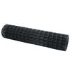 vidaXL Evropska ograja Siva 1 x 10 m PVC prevlečen železo