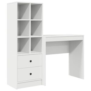 vidaXL Miza Bela 125,5 x 40 x 127 cm 2 kos