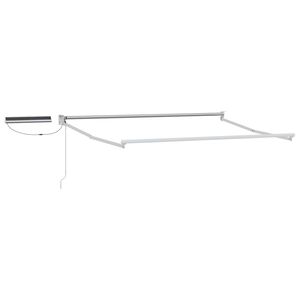 vidaXL Električni zložljivi okvir tende Bela 2,5 x 2 m Aluminij