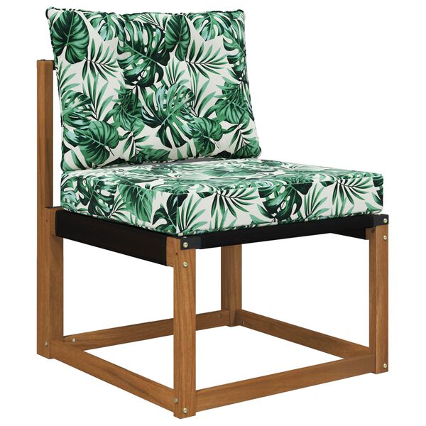 vidaXL Zunanja blazina za kavč 2 pcs Vzorec lista Poliester