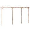 vidaXL Pergola iz bambusa 385x40x205 cm
