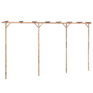 vidaXL Pergola iz bambusa 385x40x205 cm