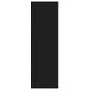 vidaXL Za omarice z vrati Črna 79,5 x 49 x 156 cm Konstruirano leseno