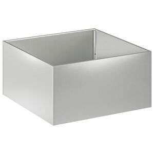 vidaXL Vrtni lonček Srebrna 60 x 60 x 40 cm Pocinkano jeklo