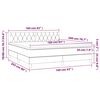 vidaXL Box spring postelja z vzmetnico temno modra 160x200 cm žamet