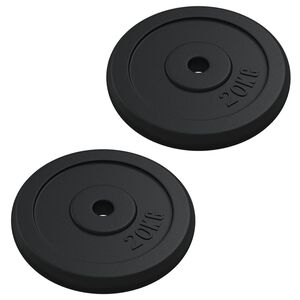 vidaXL Utež 40 kg lito železo