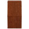 vidaXL Stensko cvetlično korito 2 kosa rjasto corten jeklo 30x10x25 cm