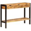 vidaXL Komoda s 3 predali 110x35x75 cm trden mangov les