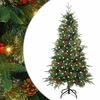 vidaXL Umetno Zložljivo Božično Drevo Zelena 120 cm PE in PVC