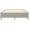 vidaXL Posteljni okvir brez vzmetnice svetlo siv 140x190 cm blago