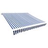 vidaXL Nadomestno blago za tendo modro in belo 400x300 cm poliester