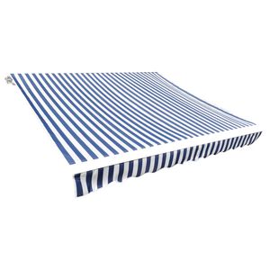 vidaXL Nadomestno blago za tendo modro in belo 400x300 cm poliester