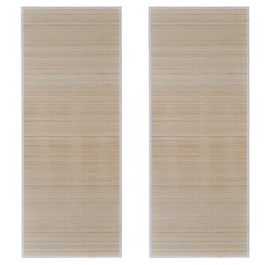 vidaXL Pravokotne preproge iz naravnega bambusa 2 kosa 120x180 cm