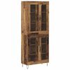 vidaXL Visok predalnik Star les 69,5 x 34 x 180 cm Konstruiran les