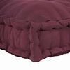 vidaXL Blazina za paletni kafi Bordo 120 x 80 x 12 cm Blago