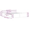 vidaXL Posteljni okvir brez vzmetnice star les 180x200 cm