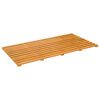 vidaXL Kopalni&scaron;ka preproga Rjava 100 x 53 x 2,5 cm Masiven les akacije