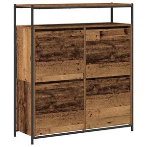 vidaXL Omara za čevlje 100 x 34 x 112 cm Inženirski les Star les