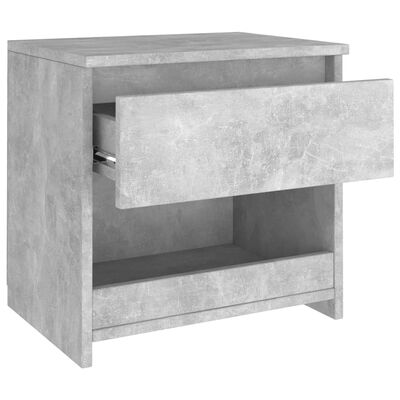 vidaXL Nočna omarica 2 kosa betonsko siva 40x30x39 cm iverna plošča
