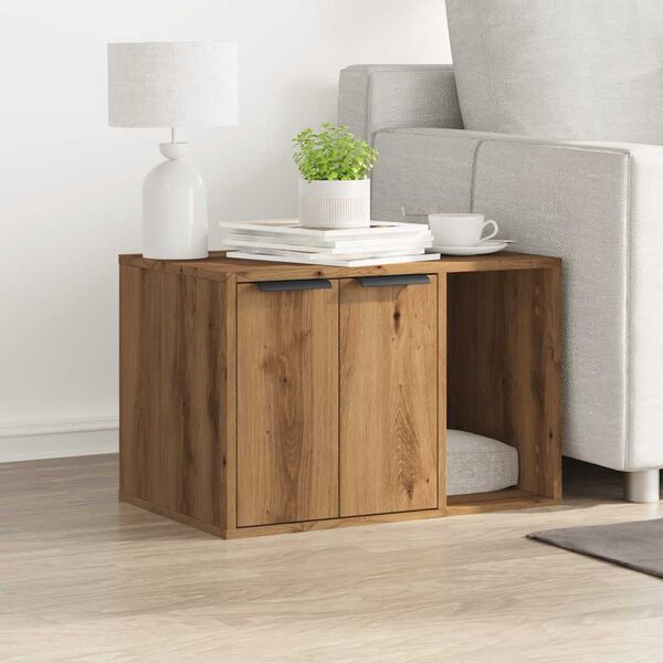 vidaXL Omara za mačje strani&scaron;če artisian hrast 60x40x40 cm inž. les