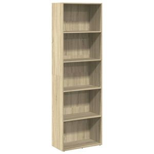 vidaXL Knjižna omara sonoma hrast 60x30x189 cm inženirski les