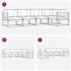 vidaXL Zunanja garnitura za sedenje 5 pcs Naravna in antracitna