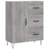 vidaXL Komoda siva sonoma 69,5x34x90 cm inženirski les