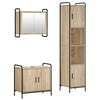 vidaXL Komplet omaric za kopalnico 3 kos Sonoma hrast 40 x 36 x 181 cm