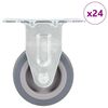 vidaXL 24 kosov fiksnih kolesc 50 mm