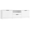 vidaXL TV omarica bela 140x35x40 cm inženirski les