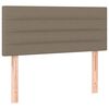 vidaXL Box spring postelja z vzmetnico taupe 90x190 cm blago