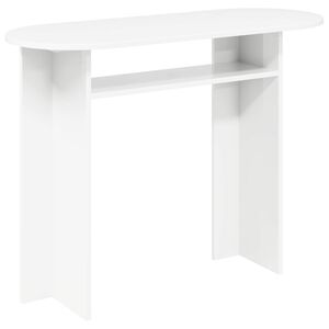vidaXL Konzolna miza Bela 100 x 39,5 x 75 cm Inženirski les