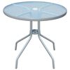 vidaXL Bistro miza siva 80x71 cm jeklo