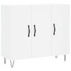 vidaXL Komoda bela 90x34x80 cm konstruiran les