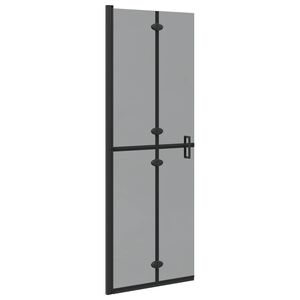 vidaXL Walk-In tu&scaron; stena Črna 70 x 6,5 x 190 cm