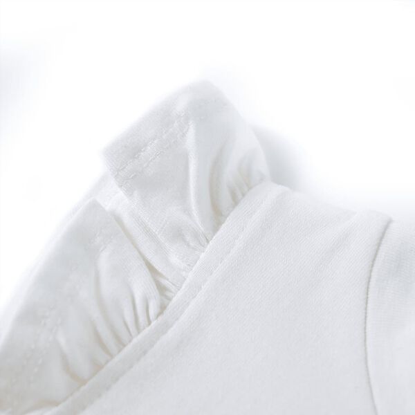 Otro&scaron;ka majica s kratkimi rokavi z volančki ecru 128