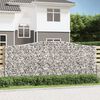 vidaXL Obokane gabion košare 4 kosi 400x30x160/180 cm pocinkano železo